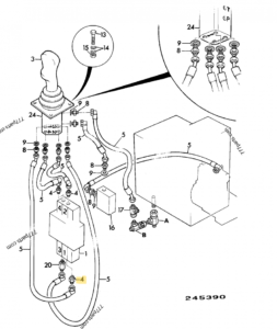 KIT PLONGEURS + JOINTS JCB REF 25/994001