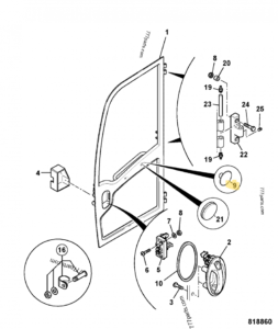 BOUTON JCB REF 331/36121