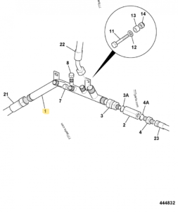 TUYAU HYDRAULIQUE JCB REF 335/08914