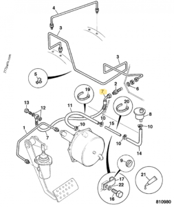 FLEXIBLE DE FREIN JCB REF 649/46000