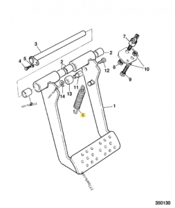 RESSORT DE RAPPEL JCB REF 814/10109