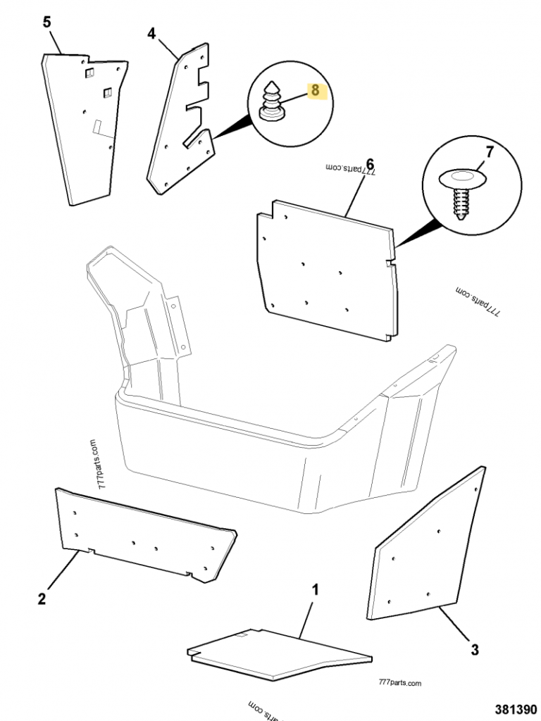 FASTENER -FIRTREE JCB REF 826/10829