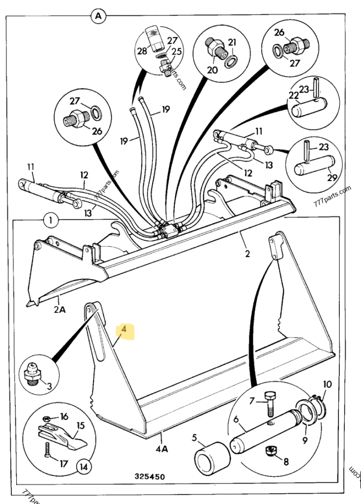 AXE RETENUE JCB REF 983/00476